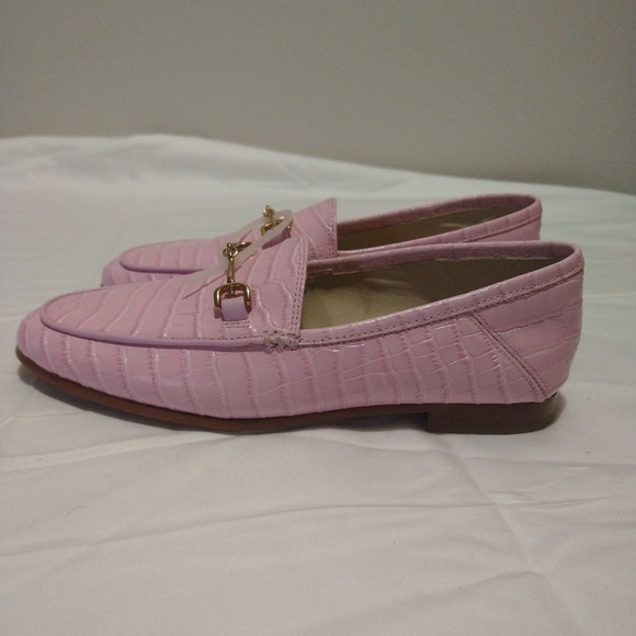 Sam Edelman Pink Loraine Leather Loafers - Picture 2 of 13